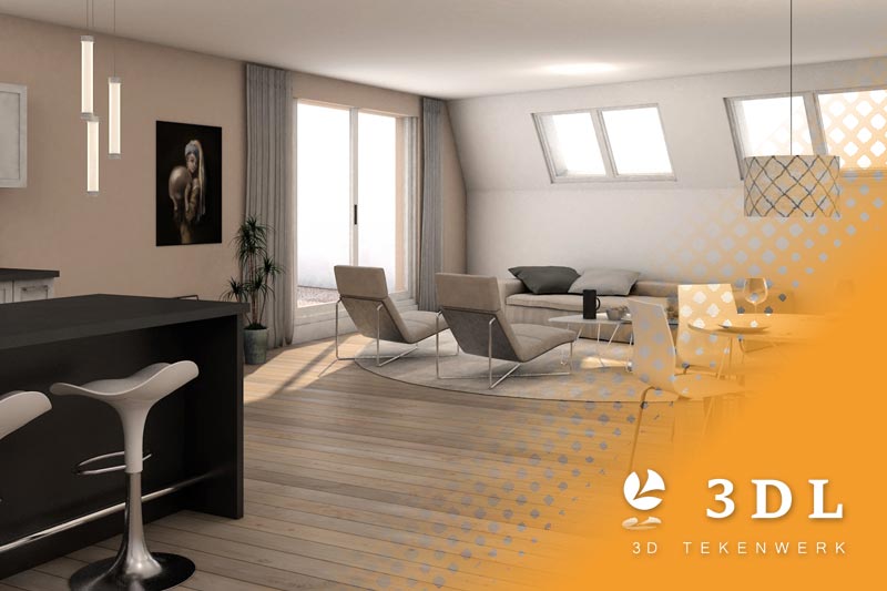 3d-impressie-appartement-interieur-3dl-tekenwerk